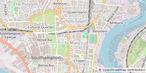 Map of Southampton