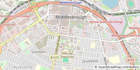 Map of Middlesbrough