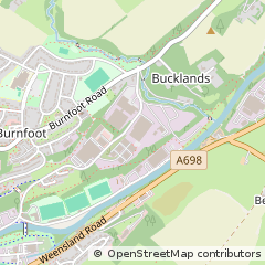 Map of Hawick, Roxburghshire