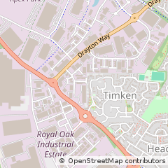 Map of Daventry, Northamptonshire