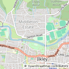 Map of Ilkley, West Yorkshire