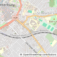 Map of Canterbury, Kent