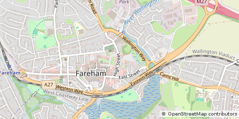 Map of Fareham