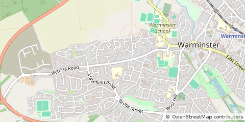 Map of Warminster, Wiltshire