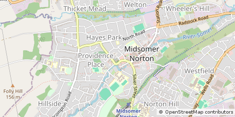 Map of Radstock Bath, Sumerset