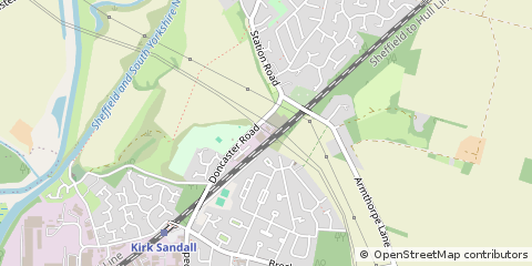 Map of Doncaster, South Yorkshire