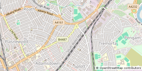 Map of Cardiff