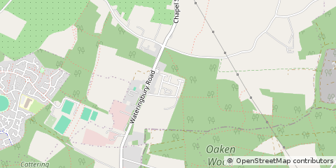 Map of East Malling, Kent