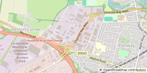 Map of Andover, Hampshire
