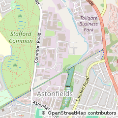 Map of Stafford, Staffordshire