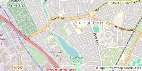 Map of Birmingham, West Midlands
