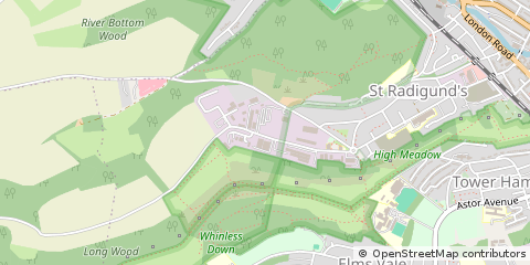 Map of Dover, Kent