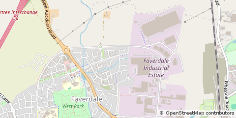 Map of Darlington, County Durham