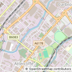 Map of Sheffield