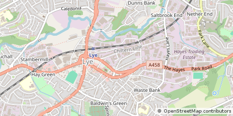 Map of Stourbridge, West Midlands
