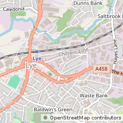 Map of Stourbridge, West Midlands