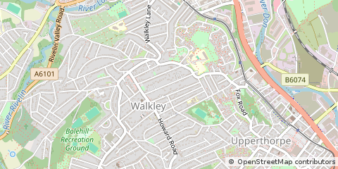 Map of Sheffield
