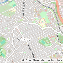 Map of Sheffield