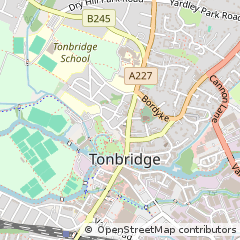 Map of Tonbridge