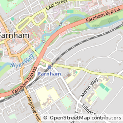 Map of Farnham, Surrey