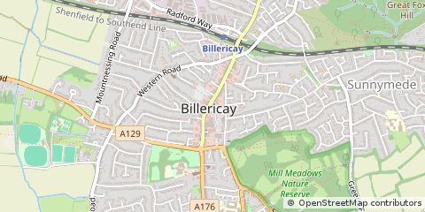 Map of Billericay