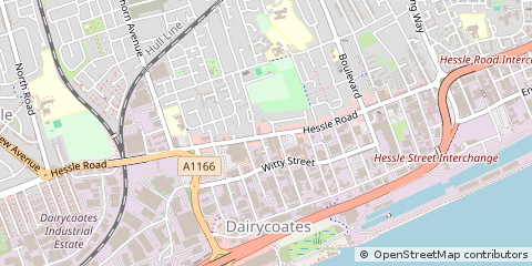 Map of Hull, North Humberside