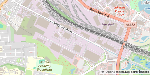 Map of Doncaster, South Yorkshire