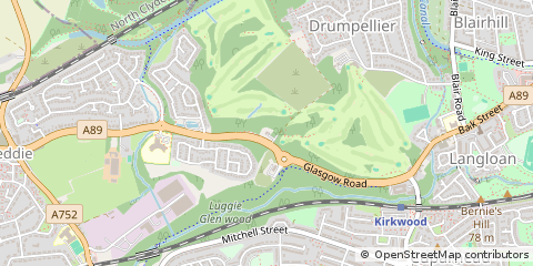 Map of Coatbridge