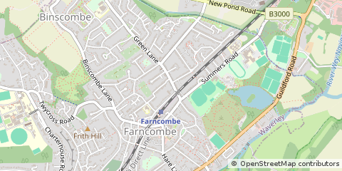 Map of Godalming