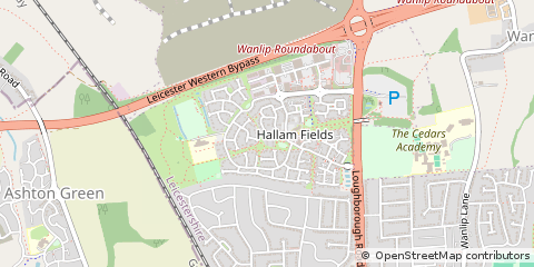 Map of Leicester