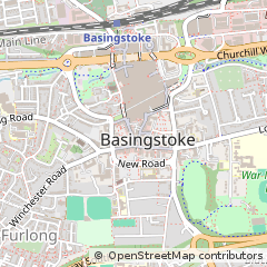 Map of Basingstoke, Hampshire