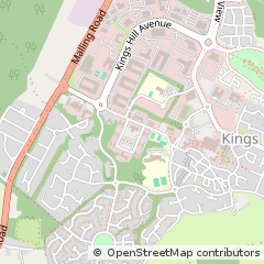 Map of West Malling, Kent