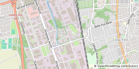 Map of Gateshead