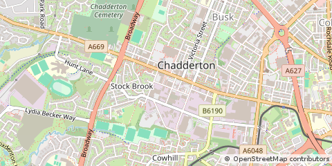 Map of Oldham