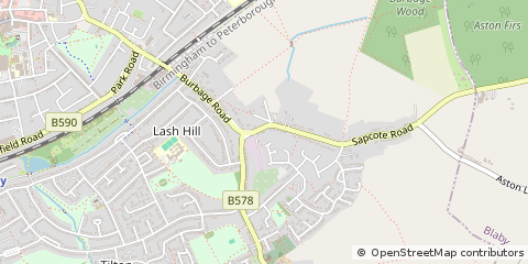Map of Hinckley, Leicestershire