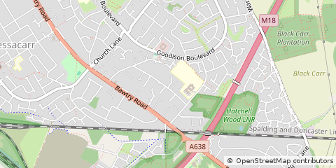 Map of Doncaster