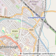 Map of Loughborough, Leicestershire