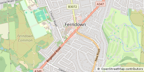 Map of Ferndown
