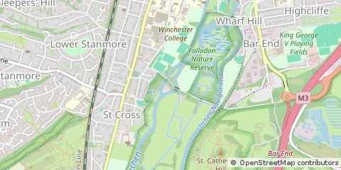 Map of Winchester, Hamsphire