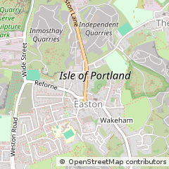 Map of Portland, Dorset