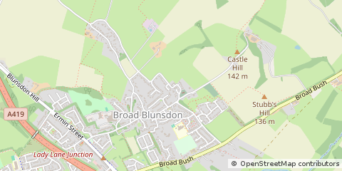 Map of Swindon, Wiltshire