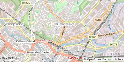 Map of Sheffield