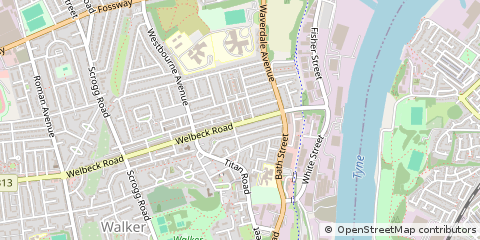 Map of Newcastle Upon Tyne