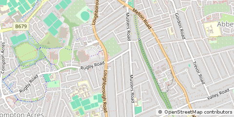 Map of Nottingham, Nottinghamshire