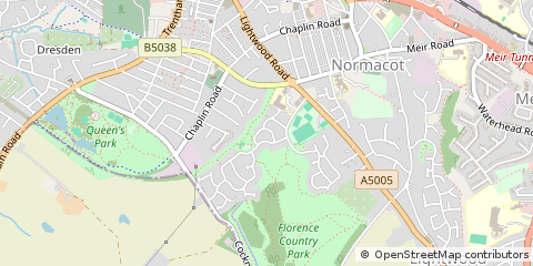 Map of Stoke-on-Trent