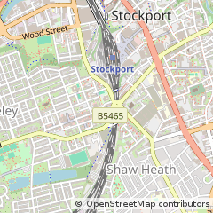 Map of Stockport, Cheshire