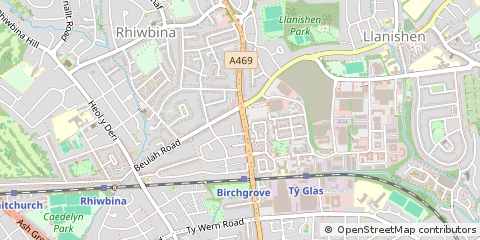 Map of Cardiff
