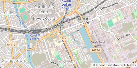 Map of Cardiff