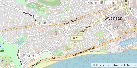 Map of Swansea