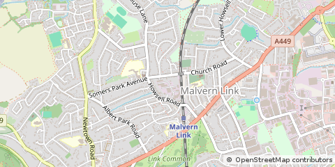 Map of Malvern Link
